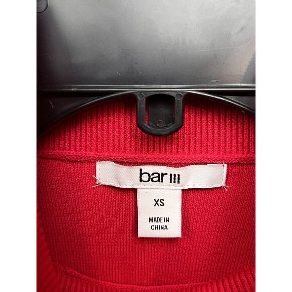 bar III Cropped‎ Turtleneck Sweater Womens XS Hot Pink Sleeveless Stretch NEW - Picture 4 of 8